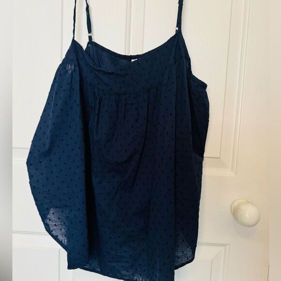 Joyspun spaghetti strap tank top size 2X in Navy Blue - Picture 2 of 6